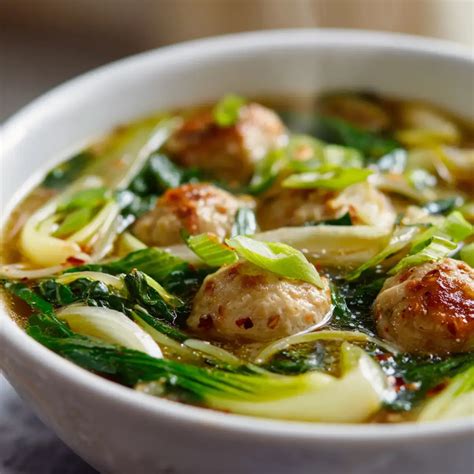 Ginger Chicken and Rice Soup with Bok Choy Recipe