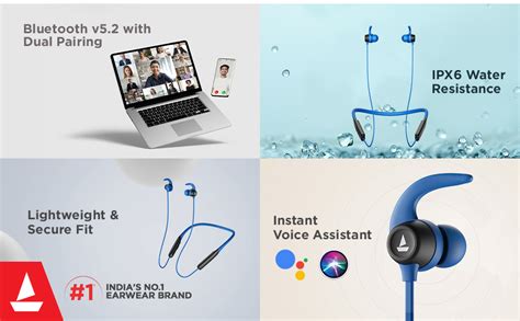 boAt Rockerz 255 Neo in-Ear Bluetooth Neckband with Mic with ENx Tech ...