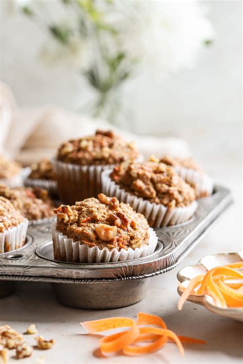 One-Bowl Healthy Oatmeal Carrot Muffins - The Natural Nurturer