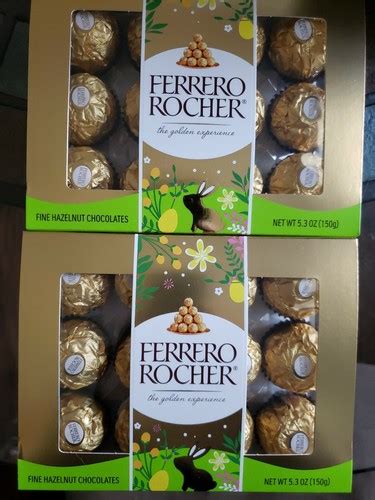Buy 2 Ferrero Rocher Gift Box 5.3 oz each 12 per Box Fine Chocolate BB ...