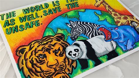 animal day drawing