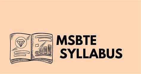 MSBTE Syllabus I scheme | diploma pdf