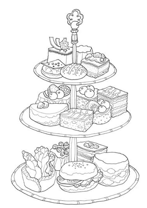 Free Printable Dessert Coloring Pages
