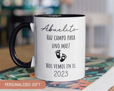 Sorpresa Vas a Ser Abuelo Gift, Baby Announcement Mug in Spanish ...