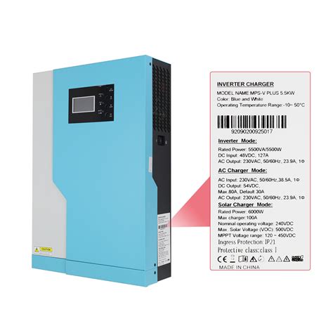5500W 48V Solar Hybrid Inverter Off Grid 220V 100A | Ubuy India
