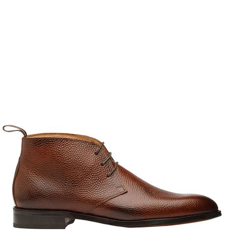 Luxury Stylish Leather Grain Chukkas Boot