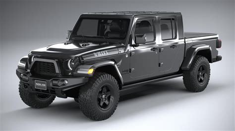 Jeep Gladiator Willys 2024 - 3D Model by SQUIR
