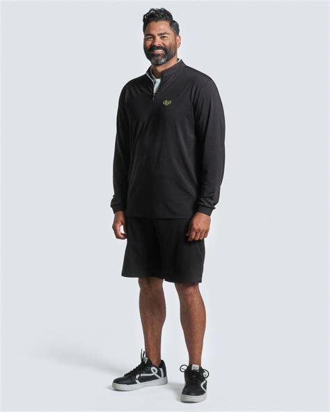 Vice Golf Camo Quarter Zip Long-Sleeve Black