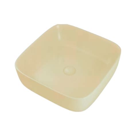 Simpolo Stilo Cream Beige 395x395x135mm Matt Finish Wash Basin with ...
