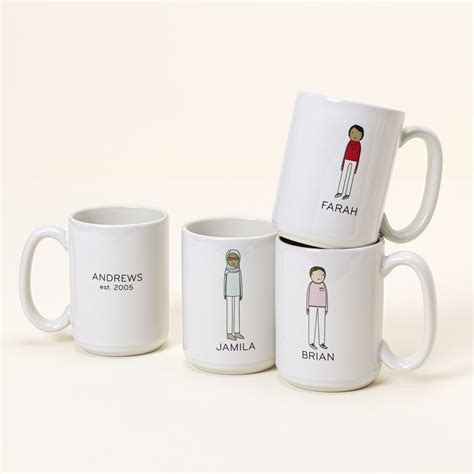 Personalized Family Mugs | custom mugs | UncommonGoods