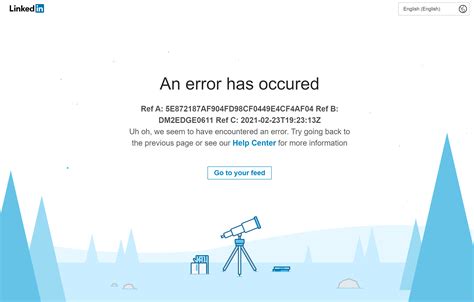 LinkedIn is down: 'An error has occured' (Update: Resolved) – GeekWire