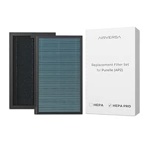 Airversa Air Purifiers Replacement Filter Set, 3-Stage H14 True HEPA ...