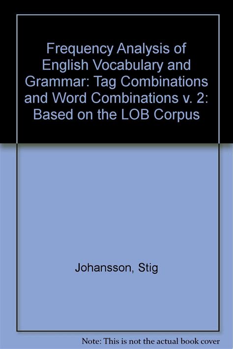 Buy Tag Combinations and Word Combinations (v. 2) (Frequency Analysis ...