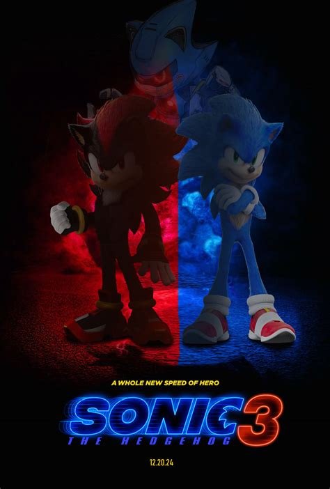 Sonic The Hedgehog 3 Movie Fan-made Poster by AnthGoji on DeviantArt