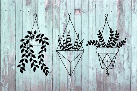 Plants SVG Bundle Hanging Plant Svg gardening Silhouette - Etsy India