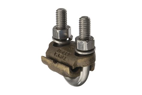 Bronze U-Bolt Clamp, 3/8″ IPS Pipe or 5/8″-3/4″ Rod, 4 to 8 AWG - NSI ...