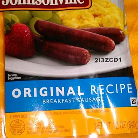 Johnsonville Original Breakfast Sausage Nutrition at Ida Whitford blog