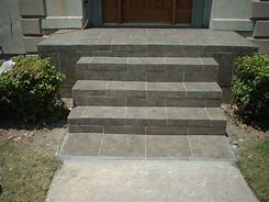 Image result for Outdoor Tile Over Concrete Steps
