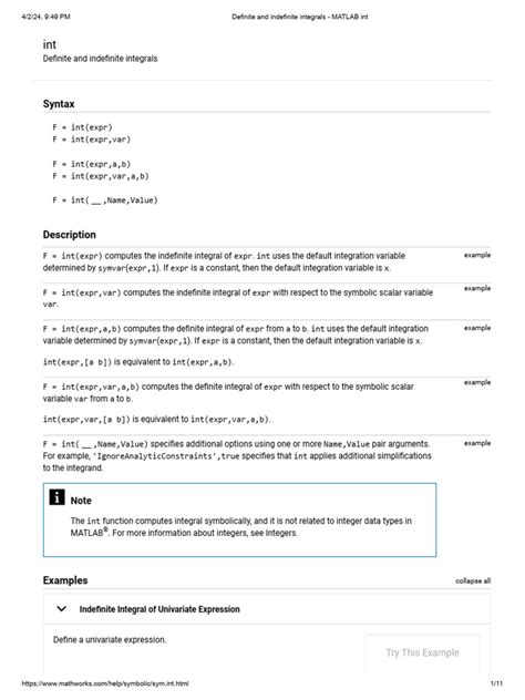 Image result for Integrale MATLAB