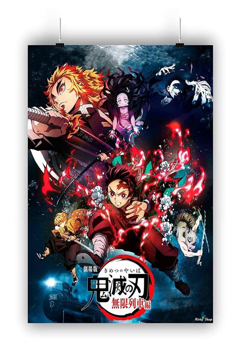 Risty Shop High Definition Demon Slayer Key Art Poster, All Charatcters ...