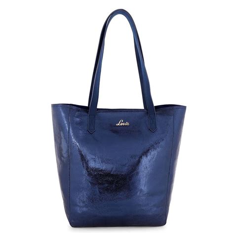 Buy Lavie Navy Blue Maria Large VT Tote Bag Online