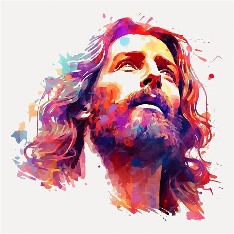 Premium Vector | Vector illustration of jesus christ