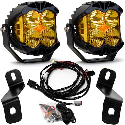 Baja Designs® LP4 Amber Driving/Combo LED Cowl Ditch Lights Kit (21-UP Ford F150, Raptor)