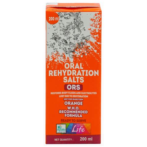 Buy Apollo Pharmacy ORS Orange Flavour Drink, 4x200 ml | 19 Minutes ...