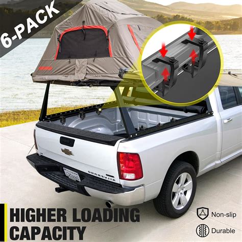 moveland Upgraded 6 PCS Truck Cap Clamps - Heavy Duty Truck Cap Clamps - More Secure Camper ...
