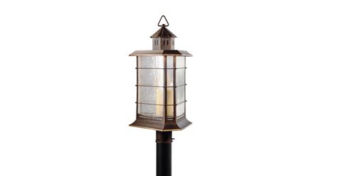 Kichler 40046DBR 3 Light Post Light from the Titus Collection | Build.com