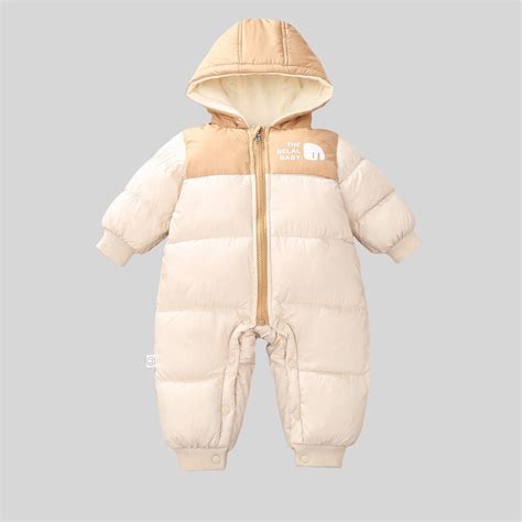 Baby Boy Snow Suit Zipper Hooded Romper Warm Clothes for Baby Girl ...