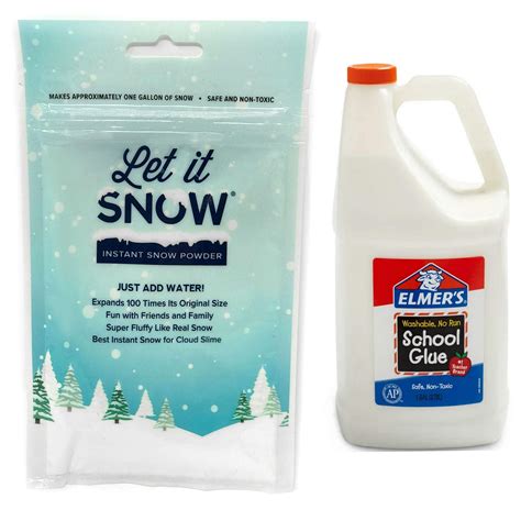 Buy Let it Snow Instant Snow Powder (4 Gallons) and Elmer's Glue (1 ...