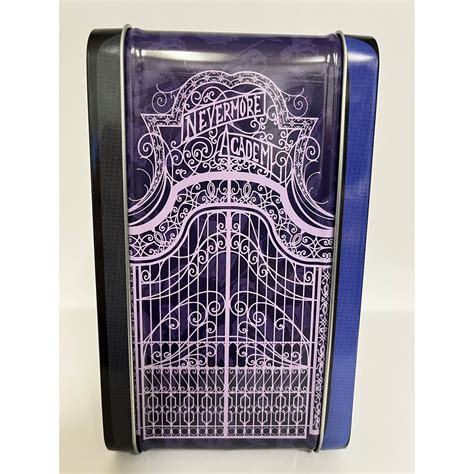 Wednesday Nevermore Academy Tin Titans Lunch Box with Thermos ...