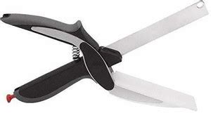 Smarter Buy MBM by NA Stainless Steel 4 in 1 Clever Cutter, Black Smart ...