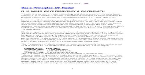 Image result for Basic Radar Principles