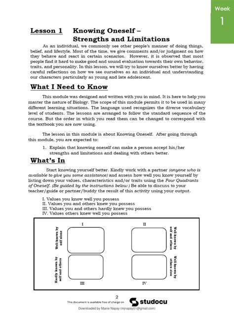 Module 1 Personal Development with Answer 的图像结果