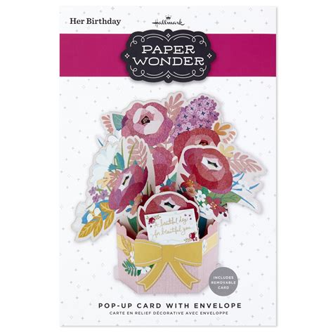 Buy Hallmark Paper Wonder Pop Up Birthday Card for Women (Bouquet of ...