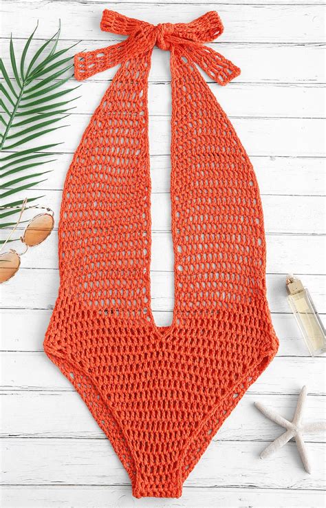 crochet one piece swimsuit