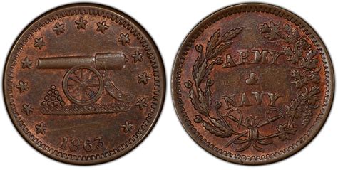 1863 CWT F-168/311a, Cannon Patriotic, BN (Regular Strike) Civil War ...