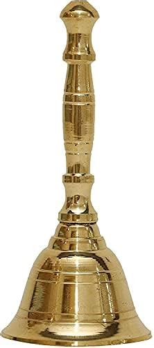 Brass Puja Bell, Pooja Ghanti/Ghanta for Home and Temple, Prayer Bell ...