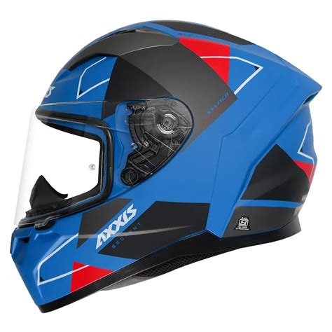AXXIS Seg Switch D7 Mat Blue Red Full Face Helmet – Sparkly Helmets