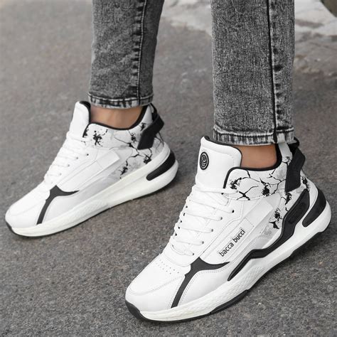 Mid Top Sneakers | Bacca Bucci Veera | Athletic Mid Top White Sneakers ...