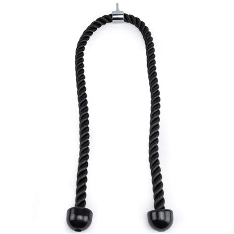 Buy Double Length Tricep Pull Down Rope - 55 Inches Attachment for Cable Machine - Heavy Duty ...