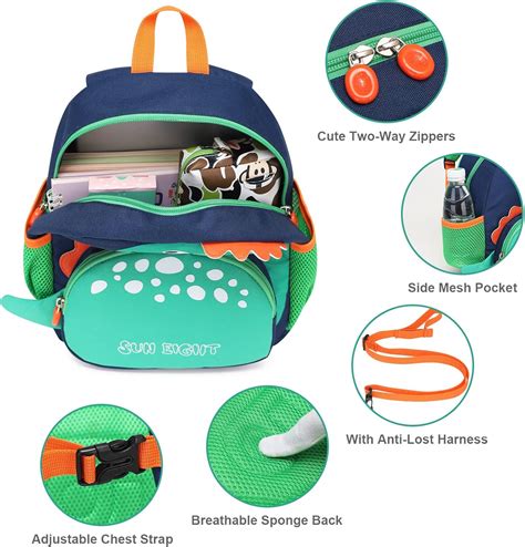 Buy Toddler Backpack with Anti-Lost Harness Kids Backpack School Bag ...