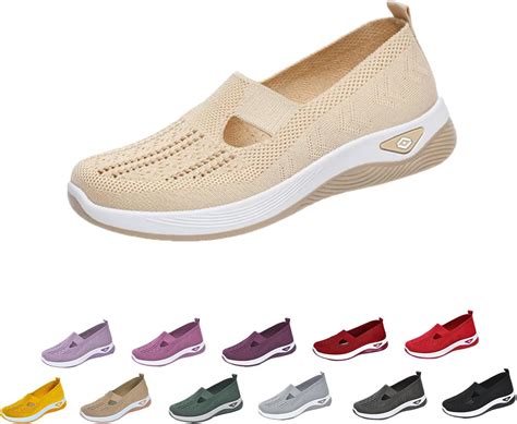 Amazon.com | Frapopo Women's Comfortable Breathable Knitted Sneakers ...
