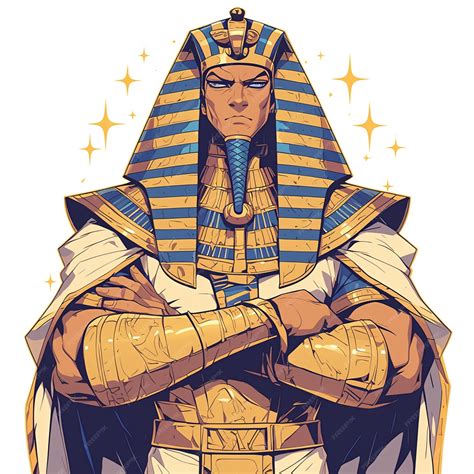 Premium Vector | Egyptian Man in Pharaohs Attire at Historical Reenactment