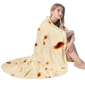 Buy Admitrack Burrito Tortilla Blanket 60in, Double Sided Super Soft ...
