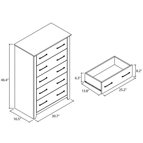 Dimensions Of A 5 Drawer Dresser at Violet Romero blog
