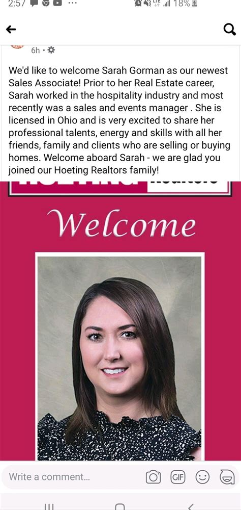 Sarah Gorman posted on LinkedIn