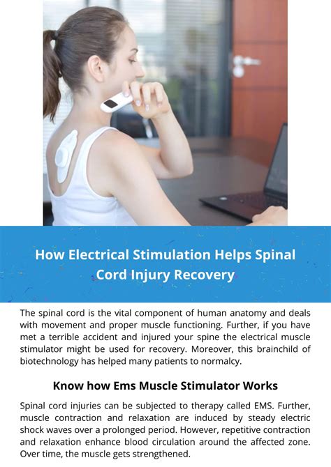 PPT - How Electrical Stimulation Helps Spinal Cord Injury Recovery ...